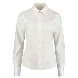 Kustom Kit Womens/Ladies Corporate Oxford Long Sleeved Blouse / White